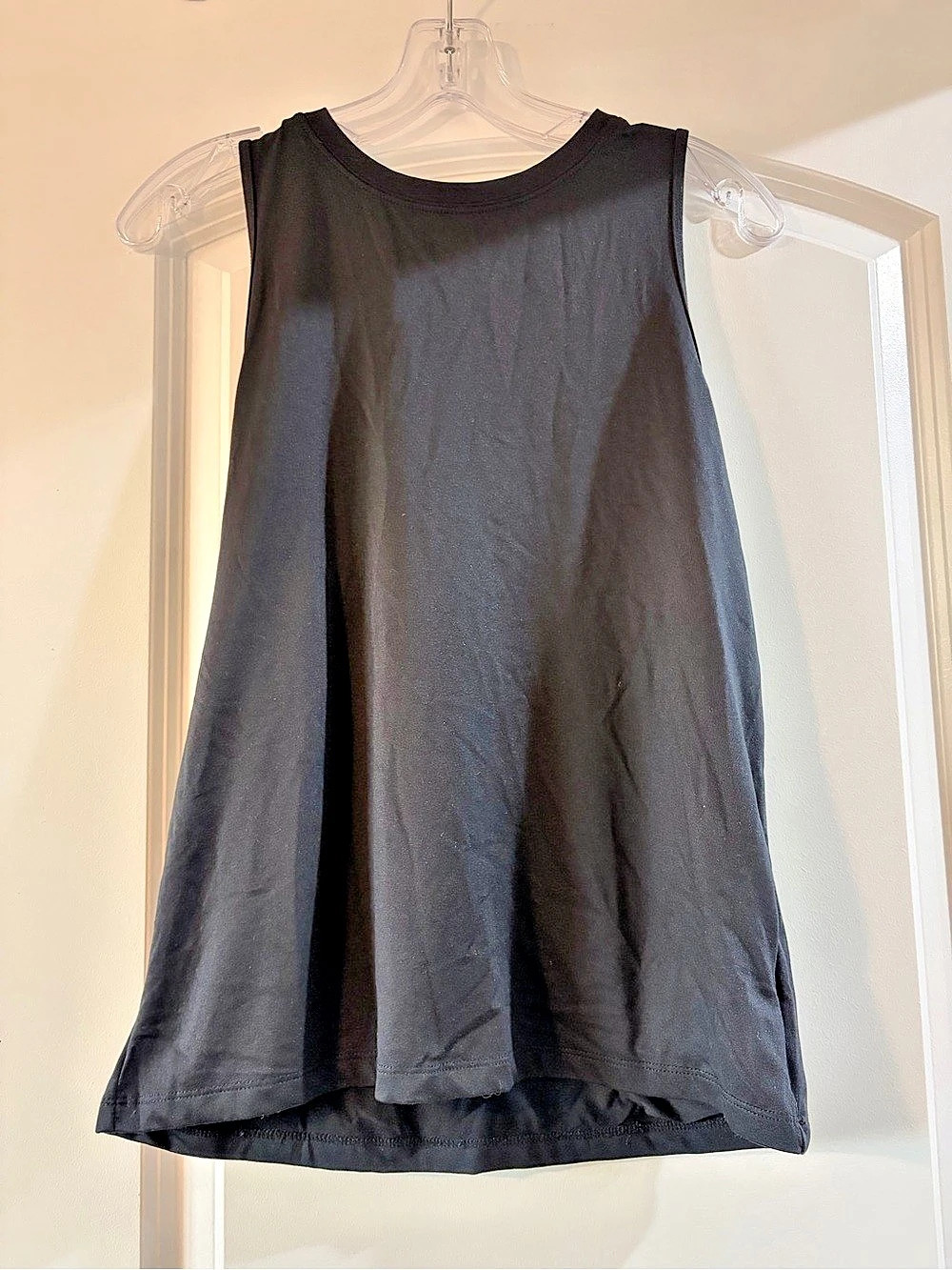 Fabletics Dry-Flex Open Back Tank Black Size Small